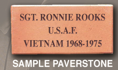 Paverstone with Engraved Lettering