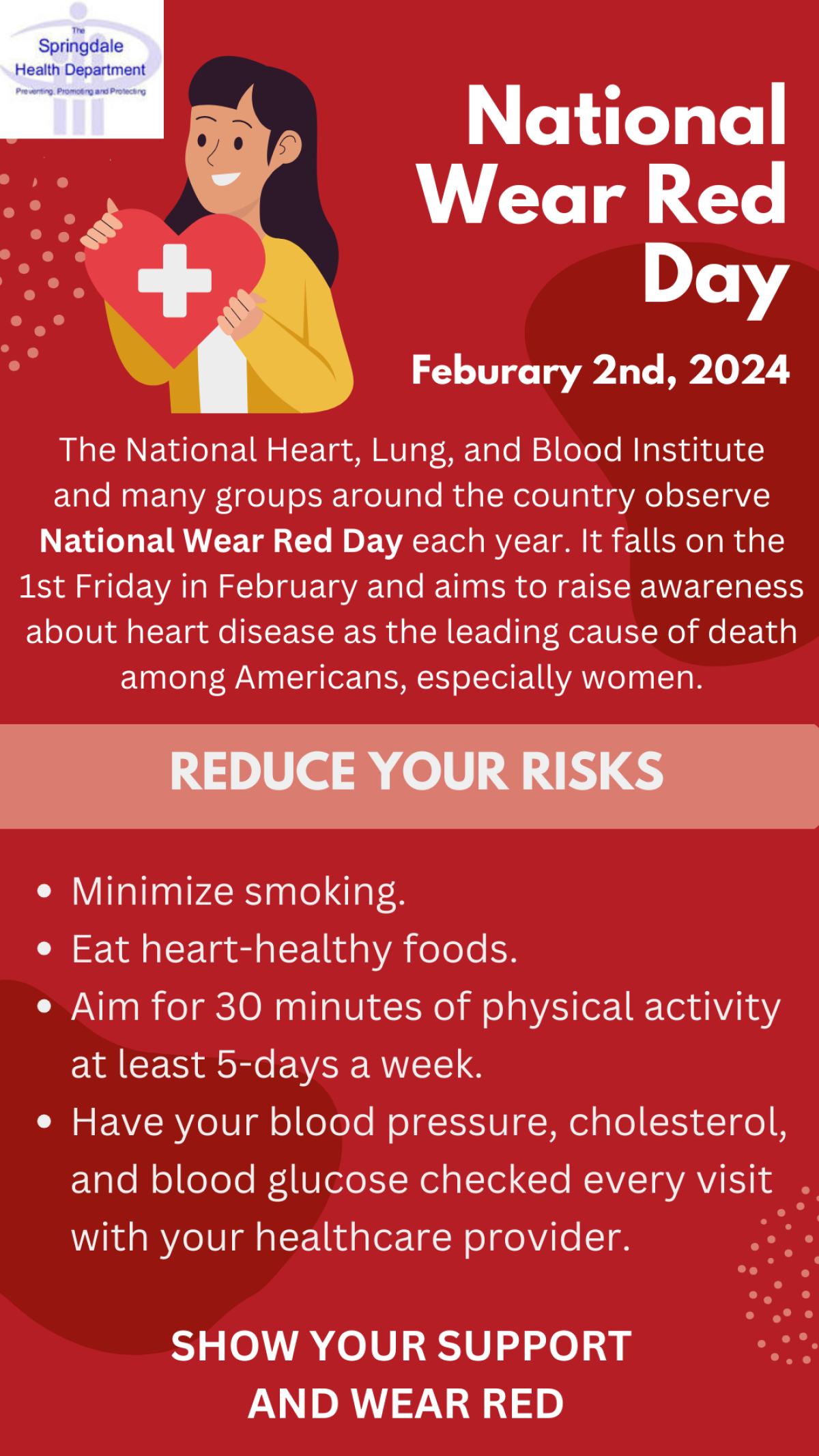 National Wear Red Day - February 2, 2024