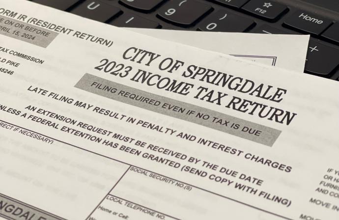 2023 Tax Forms on Keyboard